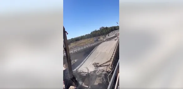 Eğriçay Köprüsünde yıkım başladı