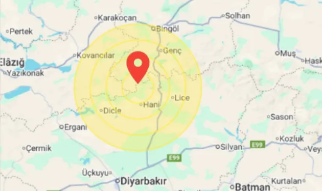 Diyarbakır’da 4 büyüklüğünde deprem kaydedildi