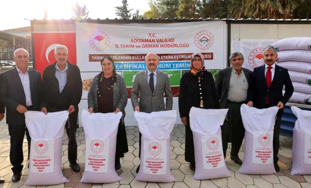 Adıyamanlı Çiftçilere Nohut Tohumu ve Ekipman Desteği