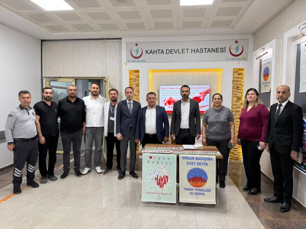 Kahta Devlet Hastanesinde organ bağışı standı kuruldu
