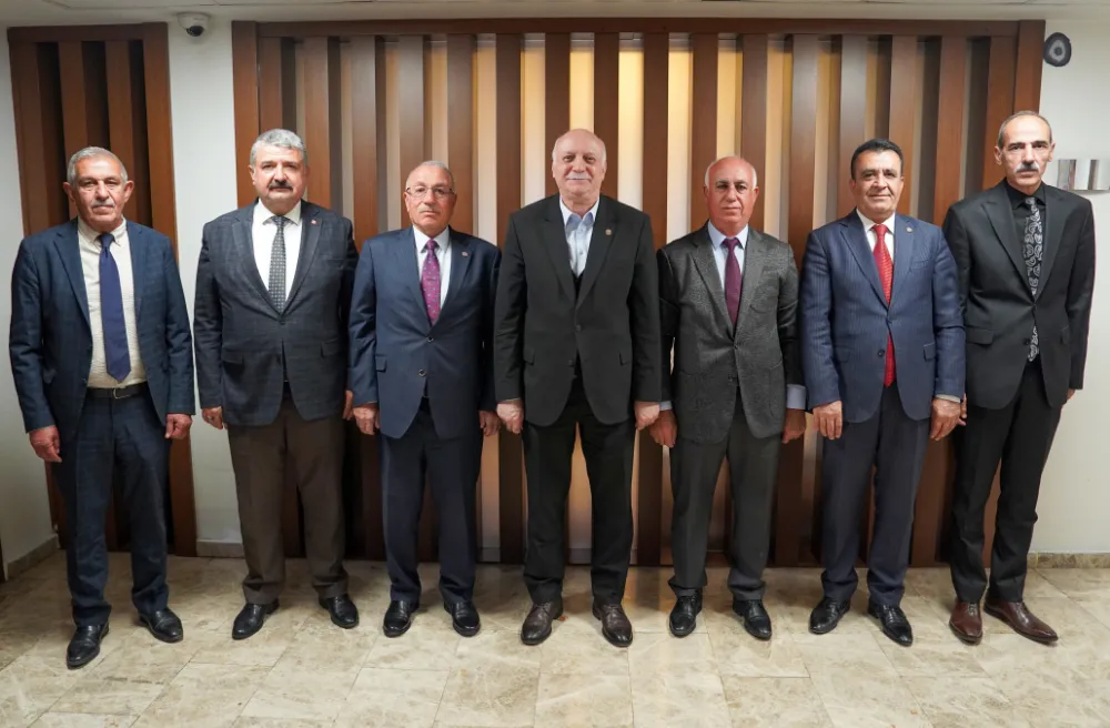 Adıyaman Ziraat Odaları Başkanları, TZOB Genel Başkanı Bayraktar’ı Ziyaret Etti