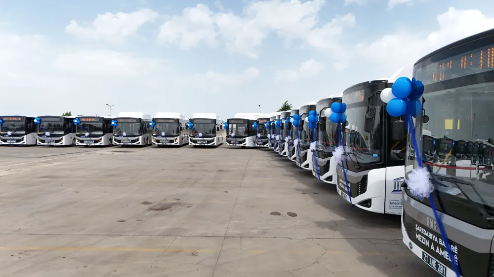 Diyarbakır Büyükşehir filosuna 49 yeni otobüs kattı