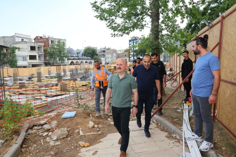  1. Etap Çarşı Projesi inşaatı tüm hızıyla sürüyor