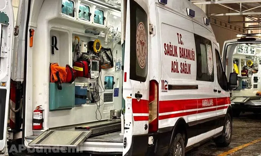 Harfiyat Kamyonu ile çarpışan motosiklet sürücüsü hayatını kaybetti