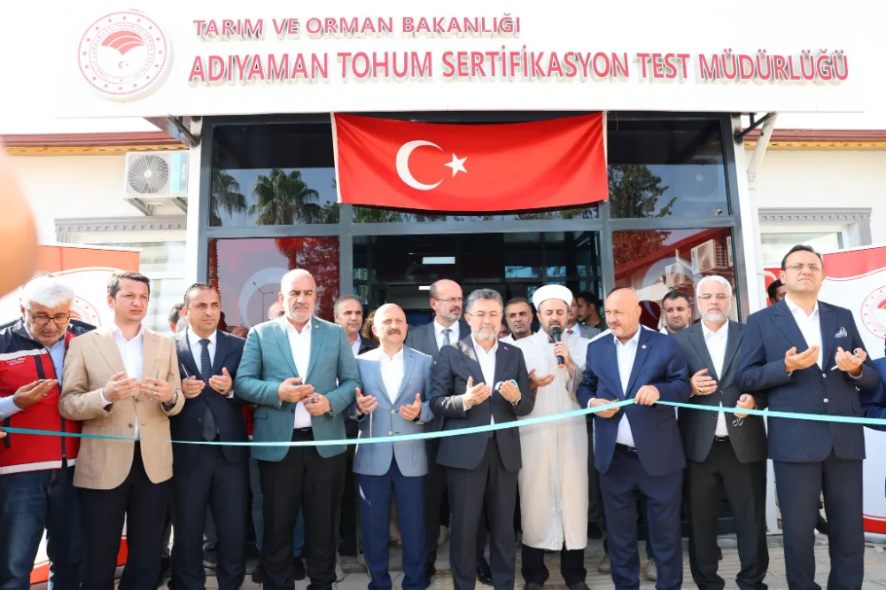 Bakan Yumaklı:Tohum Serfikasyon Test Merkezini Açtı