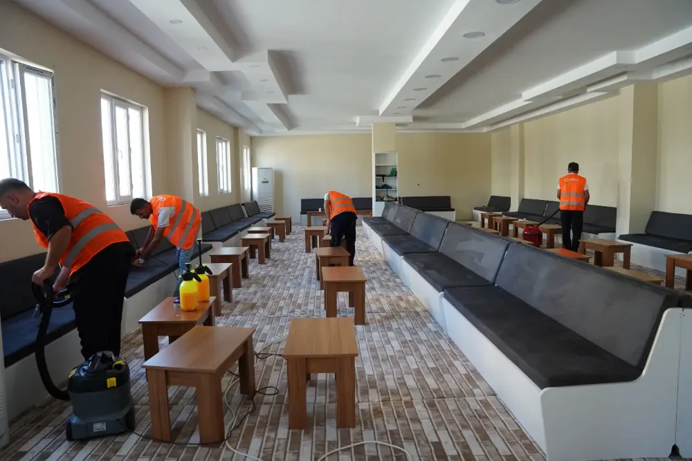 Kahta Belediyesinden Taziye Evlerinde Temizlik Seferberliği 
