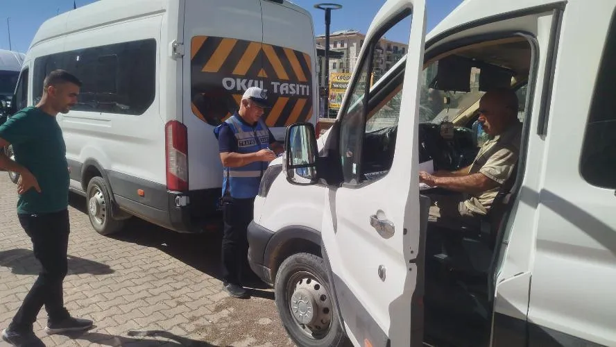 Adıyaman’da öğrenci servislerine sıkı denetim